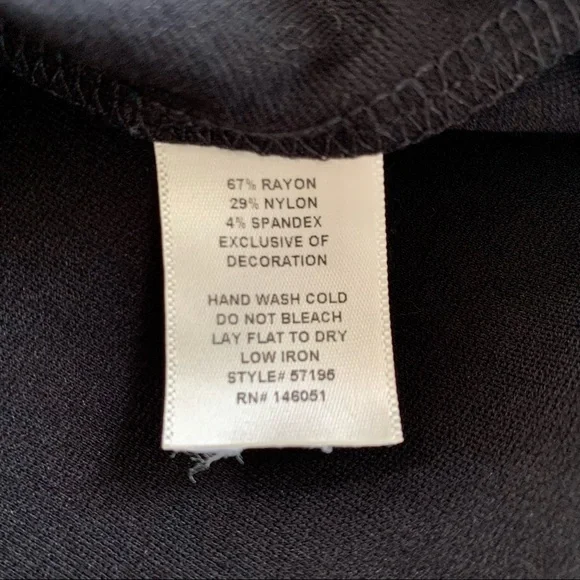 Monteau Jewel Neck Fit and Flare Little Black Cocktail Dress size Small - Picture 7 of 8